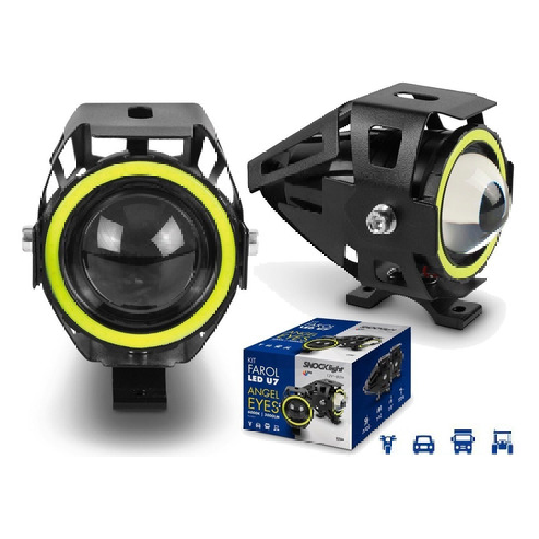 Kit de farol de milha - Shocklight - SLL-LEDU7 - (1)