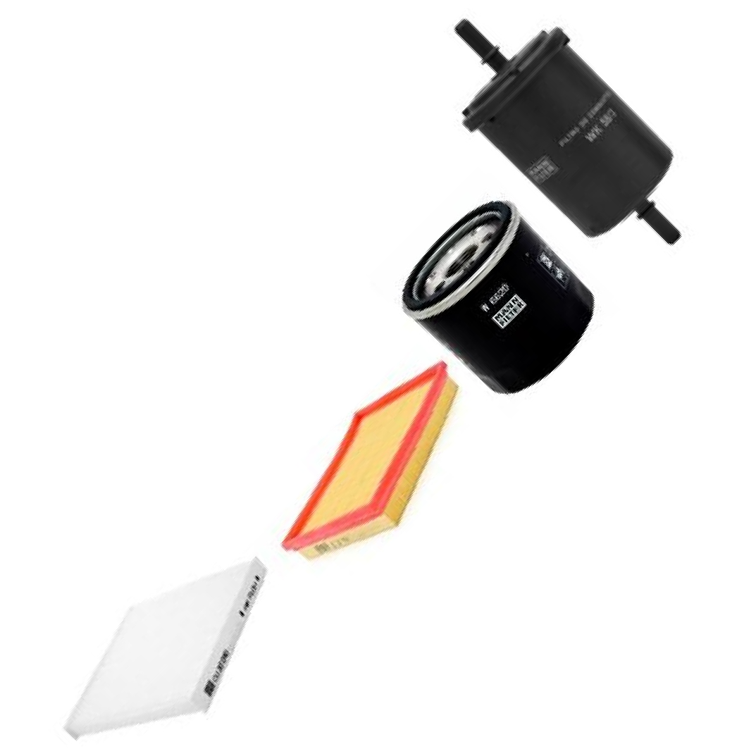 Kit de Filtros Ar Cabine Combustível Óleo para Renault Kwid - Mann-Filter - SP11065-4 - (3)