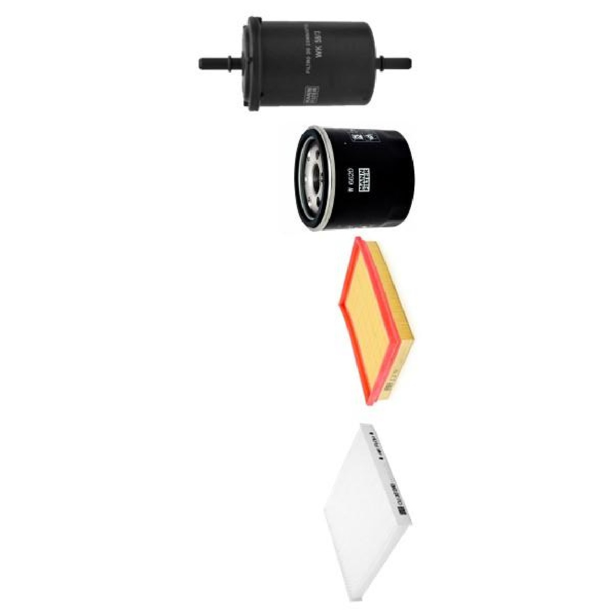 Kit de Filtros Ar Cabine Combustível Óleo para Renault Kwid - Mann-Filter - SP11065-4 - (5)