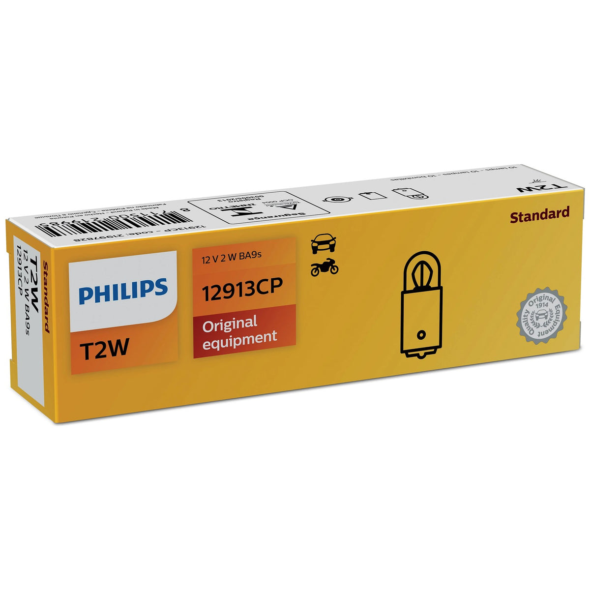 Lâmpada da Lanterna 2W 12V BA9S - Philips - 12913 - (2)