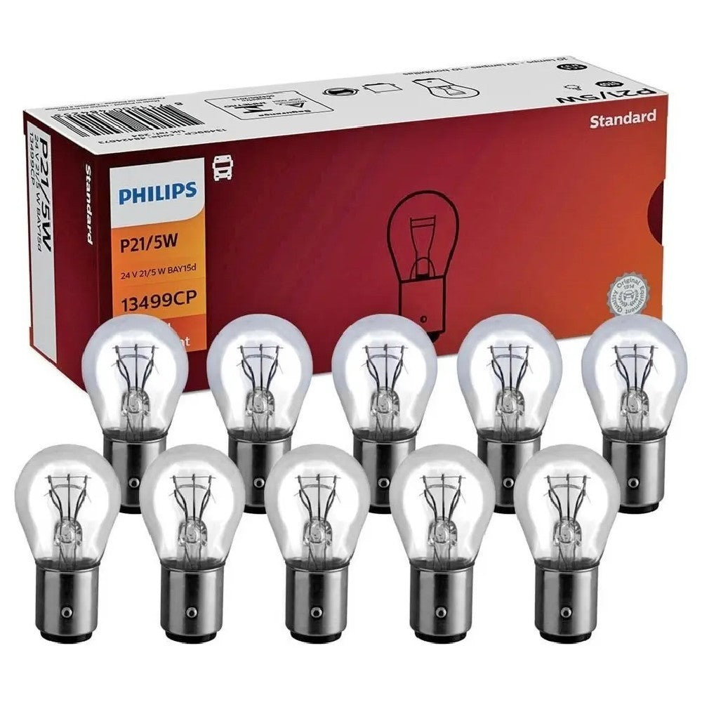 Lâmpada da Lanterna Halogena P21/5W 24V Incolor Amarela - Philips - 13499 - (1)