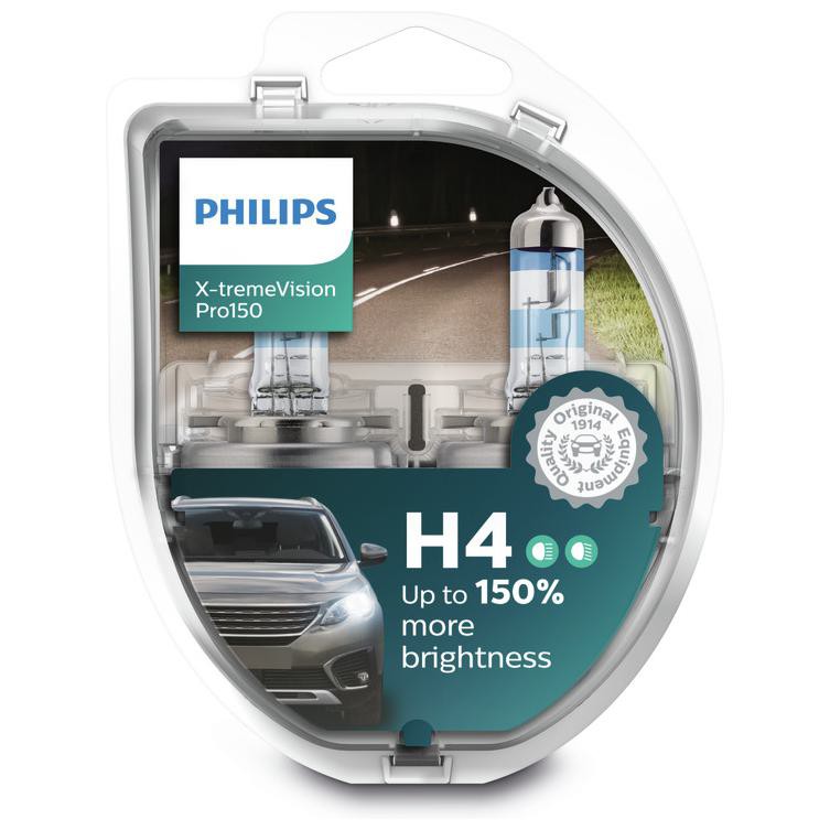 Par de Lâmpadas Philips X-treme Vision H4 55/60w 12v - Philips - 12342XVPS2 - (3)