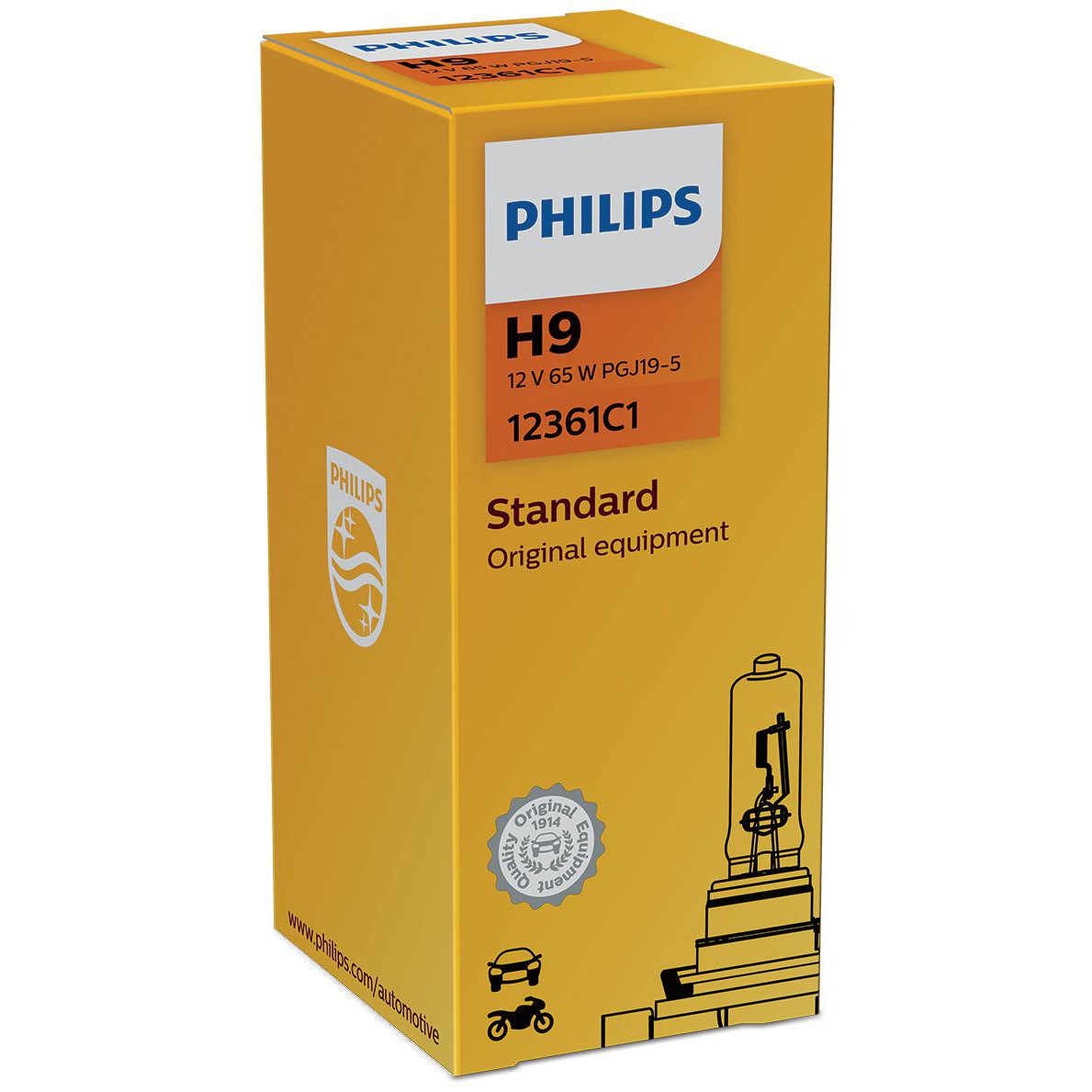 Lâmpada do Farol Alto H9 - Philips - 12361C1 - (4)
