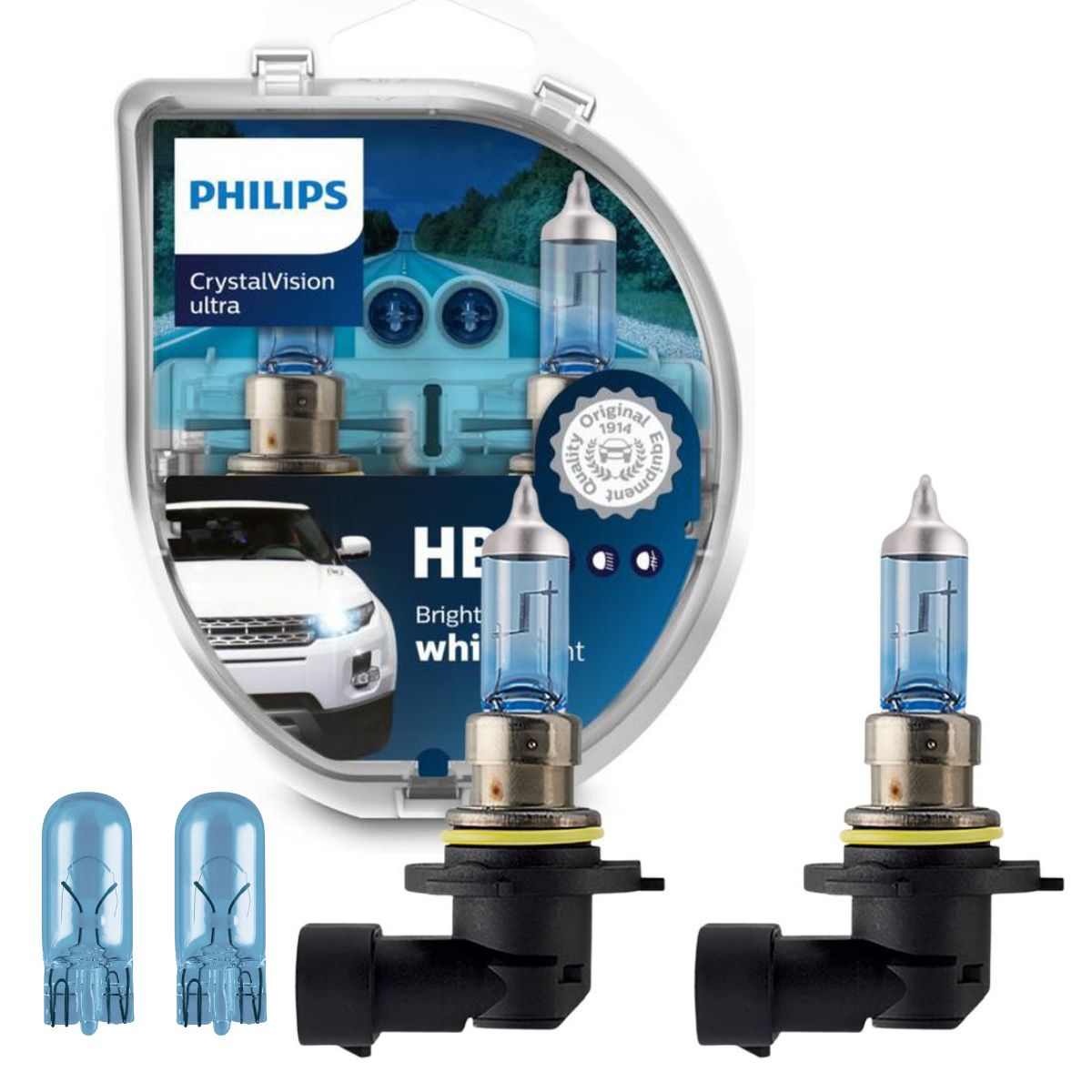 Par de lâmpadas crystal vision ultra hb4 51w - Philips - 9006CVUSM - (1)