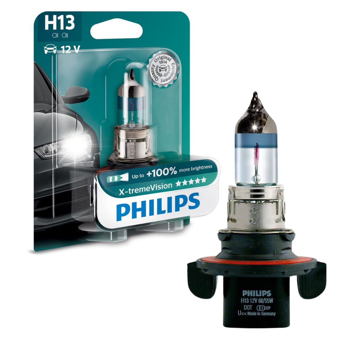Par Lâmpada  Auto Farol X-treme Vision - 12v 60/55w - Philips - 9008XVB1 - (1)