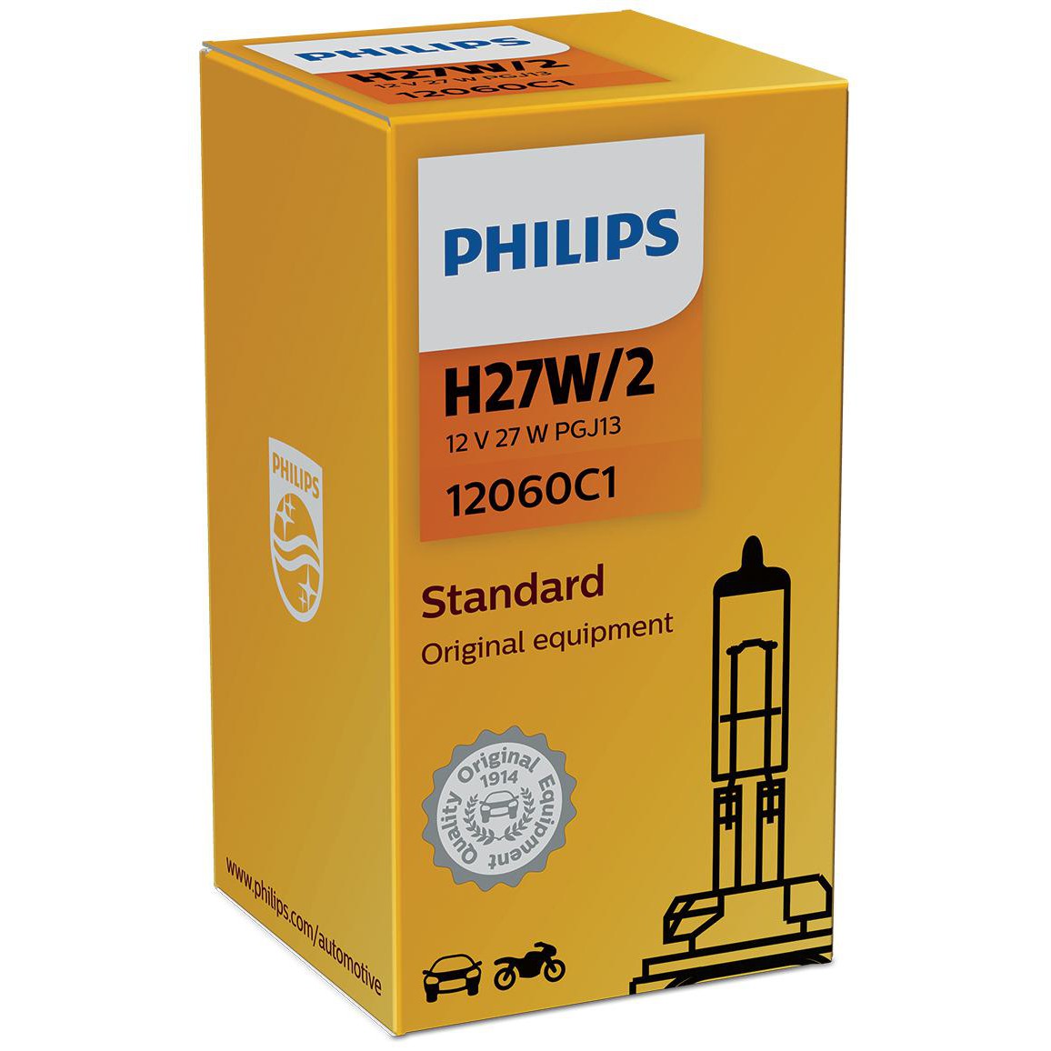 Lâmpada Farol Neblina H27/2 27W Amarela - Philips - 12060C1 - (4)