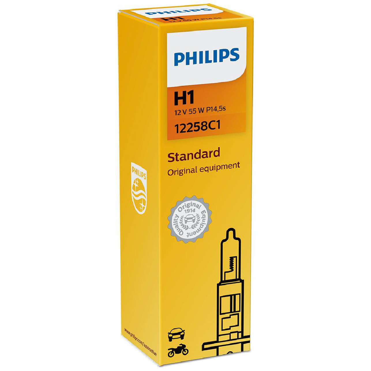 Lâmpada do Farol de Neblina H1 55W - Philips - 12258C1 - (4)