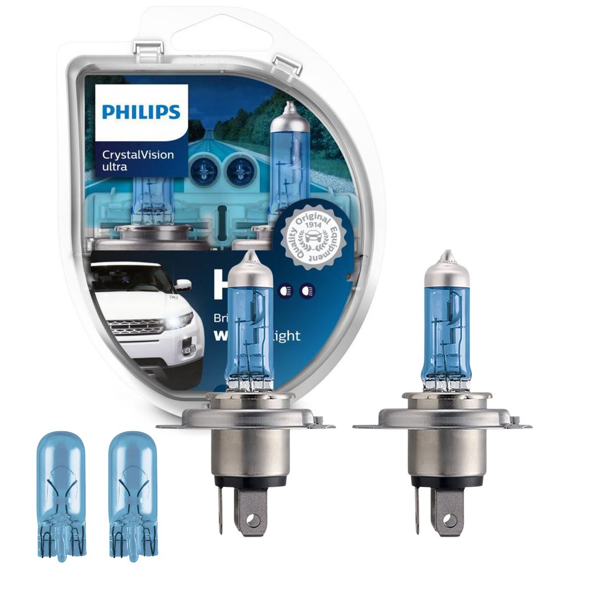 Par Lâmpada de Farol de Neblina H4 60/55W 12V Azul - Philips - 12342CVUSM - (1)