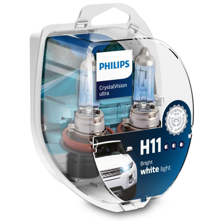 Par Lâmpada Crystal Vision Ultra H11 12V 55W PGJ19-2 - Philips - 12362CVUSM - (4)