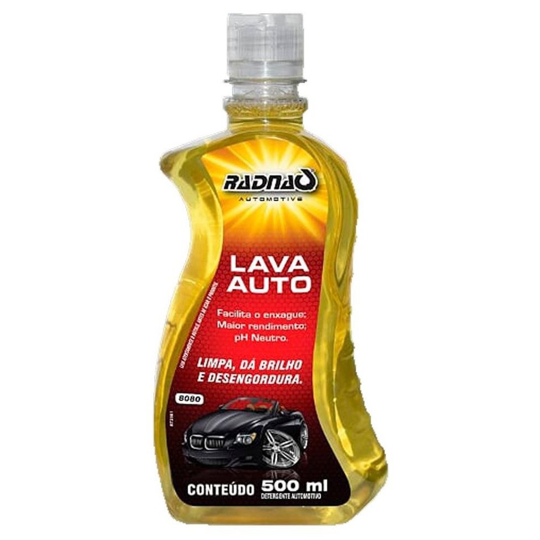 Shampoo Automotivo Lava Auto Concentrado pH Neutro 500ml - Radnaq - 8080 - (1)