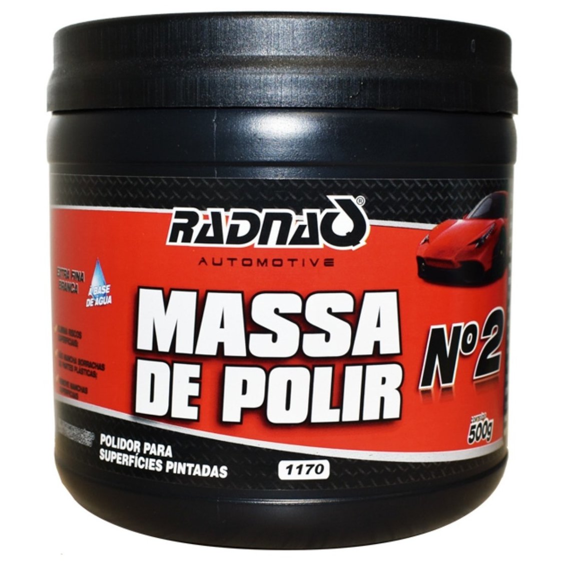 Massa de Polir Nº2 para Superfícies Pintadas - Radnaq - 1170 - (1)