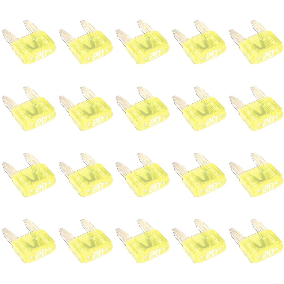 Mini Fusível Amarelo 20 Amperes Universal - Magnetron - 90250291 - (1)