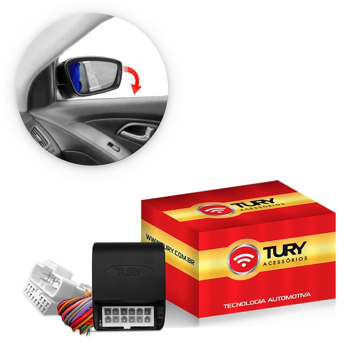 Módulo Eletrônico Retrovisor Elétrico - Tury - PARK 1.2.6 CC - (1)
