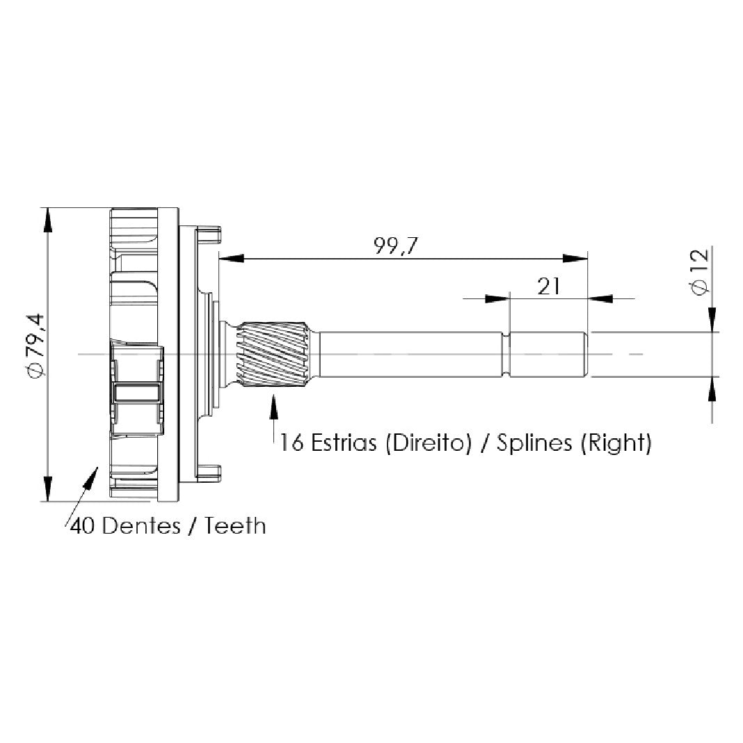 Planetária para Motor de Partida - Unifap - 11.003 - (4)