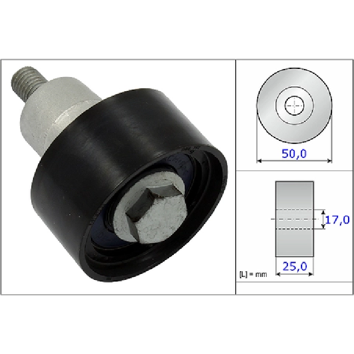Polia de Desvio 25mm BSRA - INA - 532 0753 10 - (3)