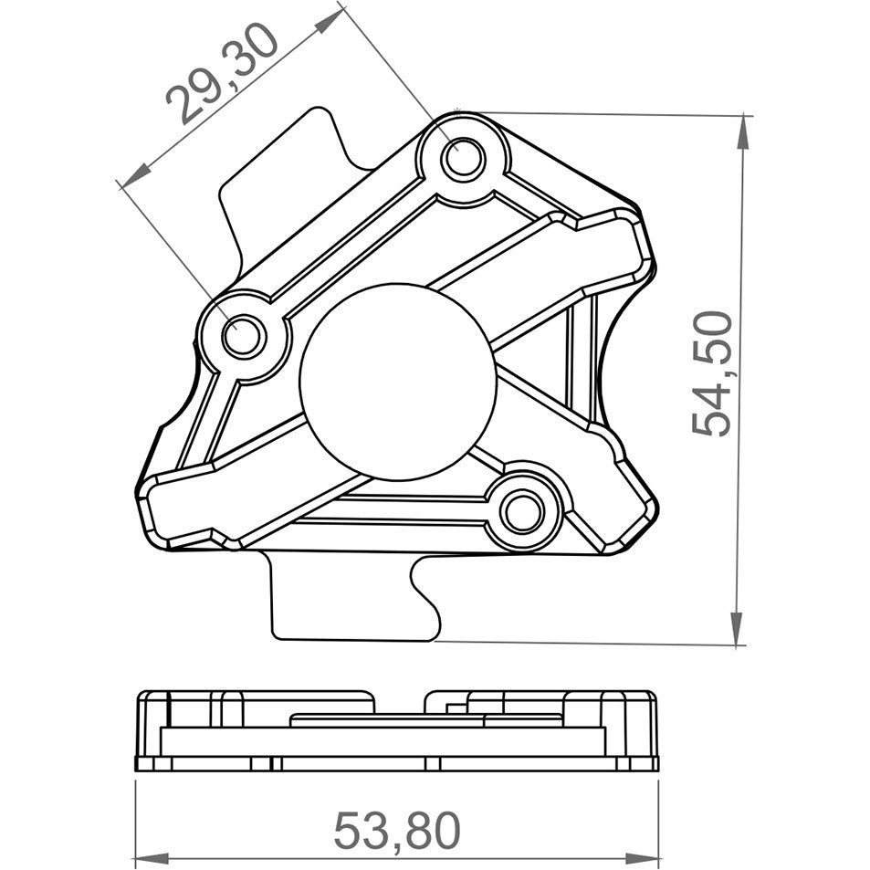 Porta Escovas para Motor de Limpador com 3 Escovas - Unifap - 6.603/3 - (3)