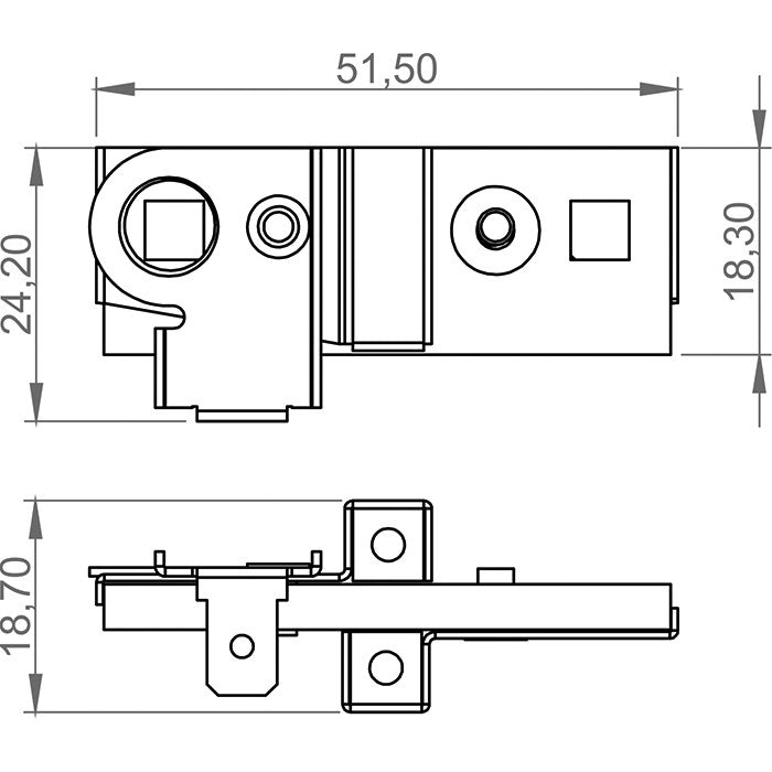 Porta Escovas para Alternador com 2 Escovas - Unifap - 2.206/2 - (3)