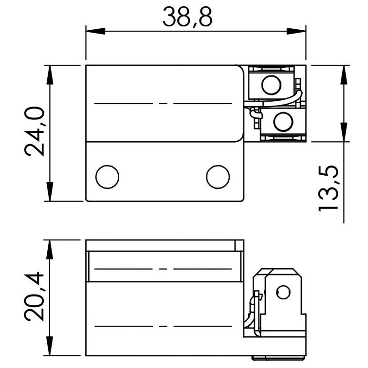 Porta Escovas para Alternador com 2 Escovas - Unifap - 2.209/2 - (3)