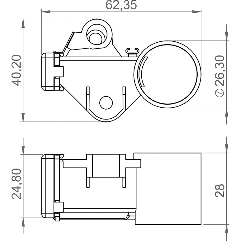Porta Escovas para Alternador com 2 Escovas - Unifap - 2.214/2 - (3)