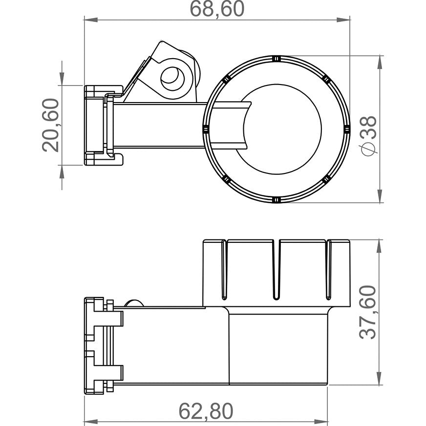 Porta Escovas para Alternador com 2 Escovas - Unifap - 2.215/2 - (3)