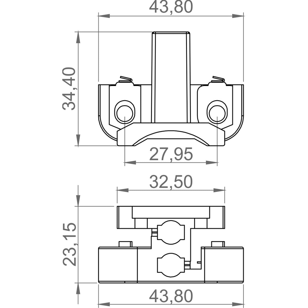 Porta Escovas para Alternador com 2 Escovas - Unifap - 2.217/2 - (3)