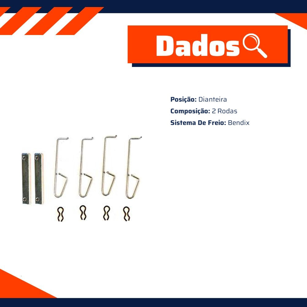 Kit de Reparo do Freio a Disco Dianteiro - Kit & Cia - 15067 - (2)