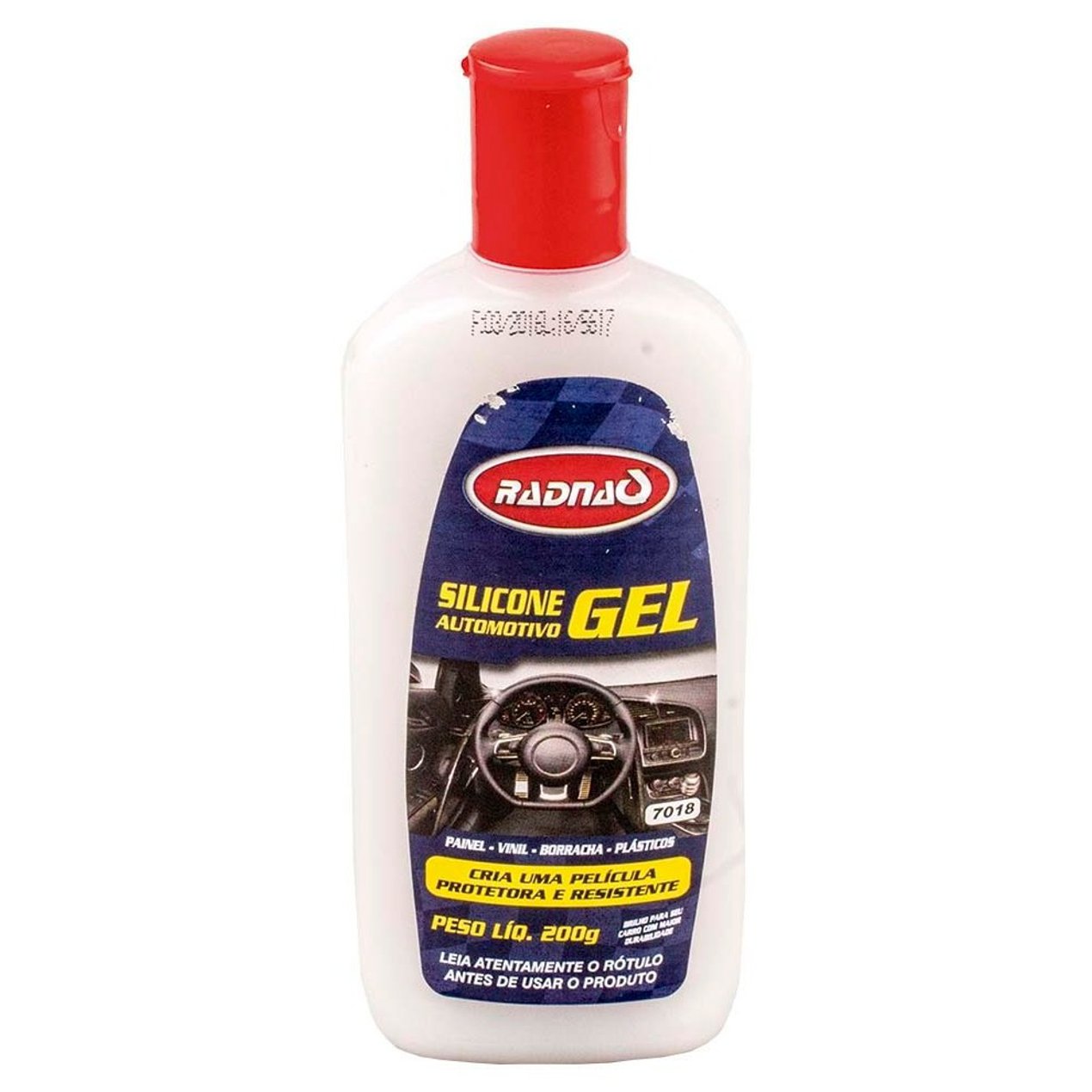 Silicone Gel Automotivo Líquido 200g para Painel, Vinil, Borracha e Plásticos - Radnaq - 7018 - (1)