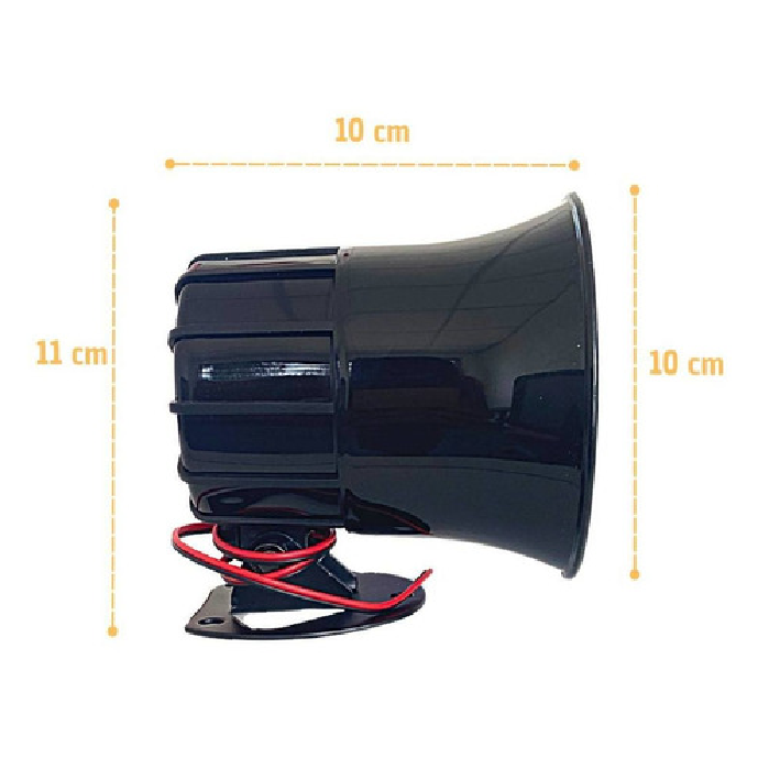 Sirene Eletrônica 118dB 12V - DNI - 3300 - (4)