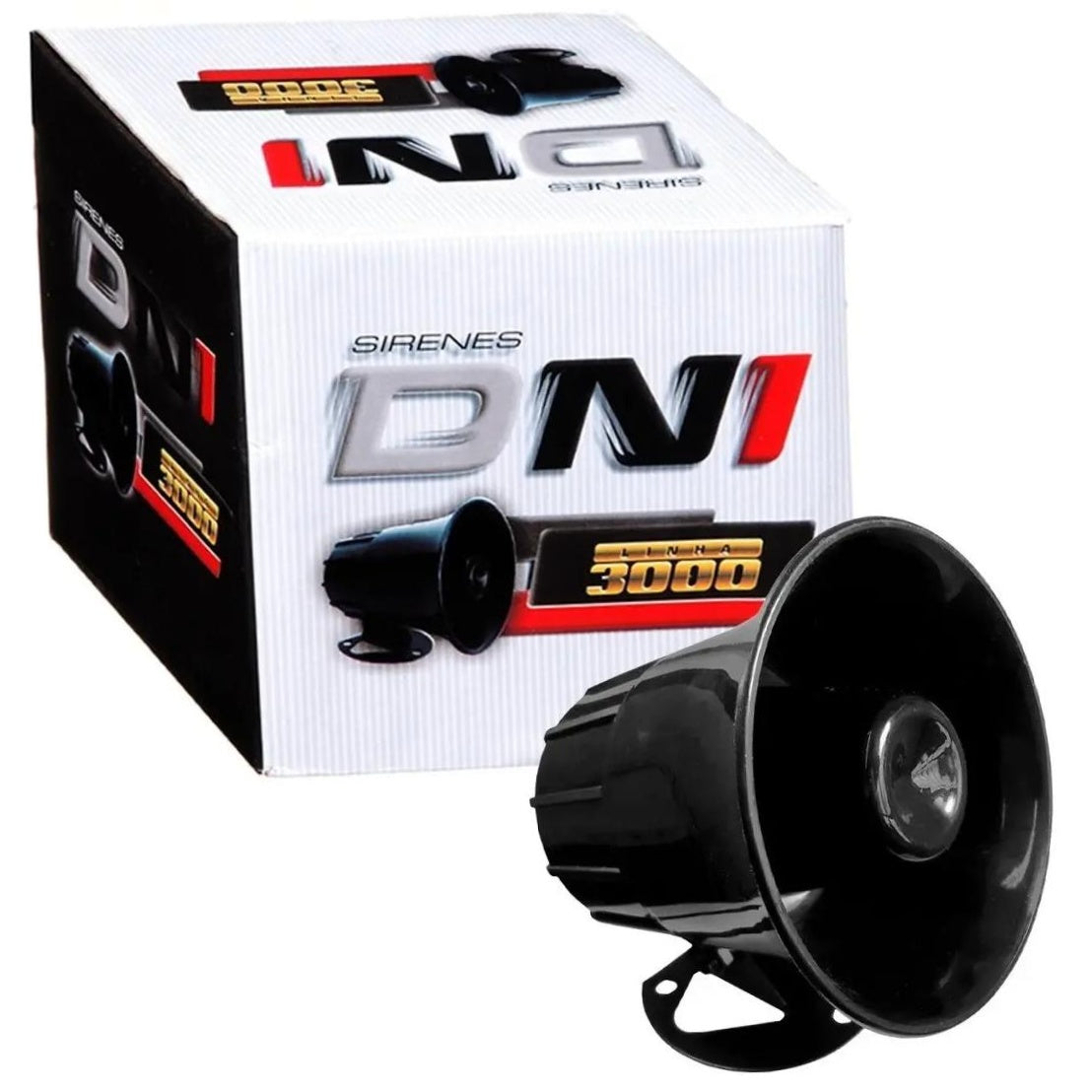 Sirene Eletrônica 118dB 12V - DNI - 3300 - (1)