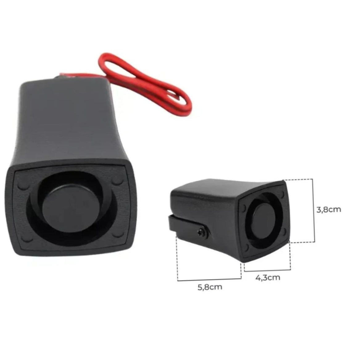 Sirene Piezoelétrica 12V 100dB Sinalizadora de Marcha Ré 0,1A - DNI - 4001 - (4)