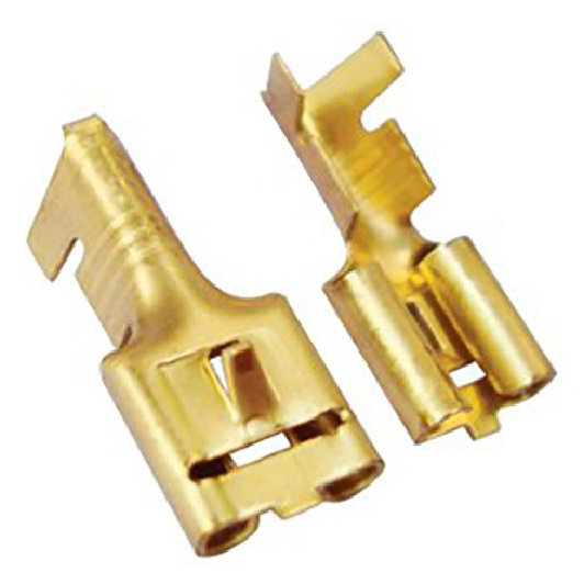 Terminal Fêmea Metálico 3mm Cor Dourado/Prata - Marilia - IM182-S - (1)