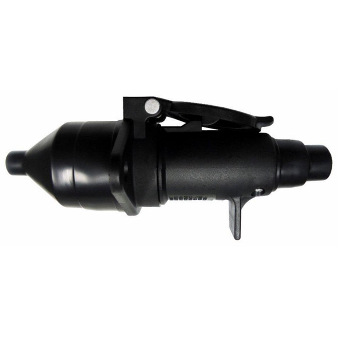 Tomada 7 Polos Reboque Redonda Fixa e Móvel Completa Nylon Preto - DNI - 8311 - (1)