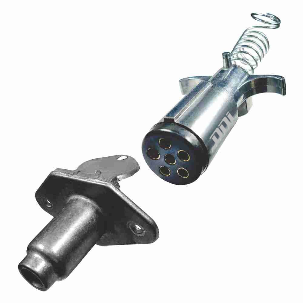 Conjunto de Tomada Fixa e Móvel 6 Polos 12 24v para Carreta e Barco - DNI - 8360 - (3)