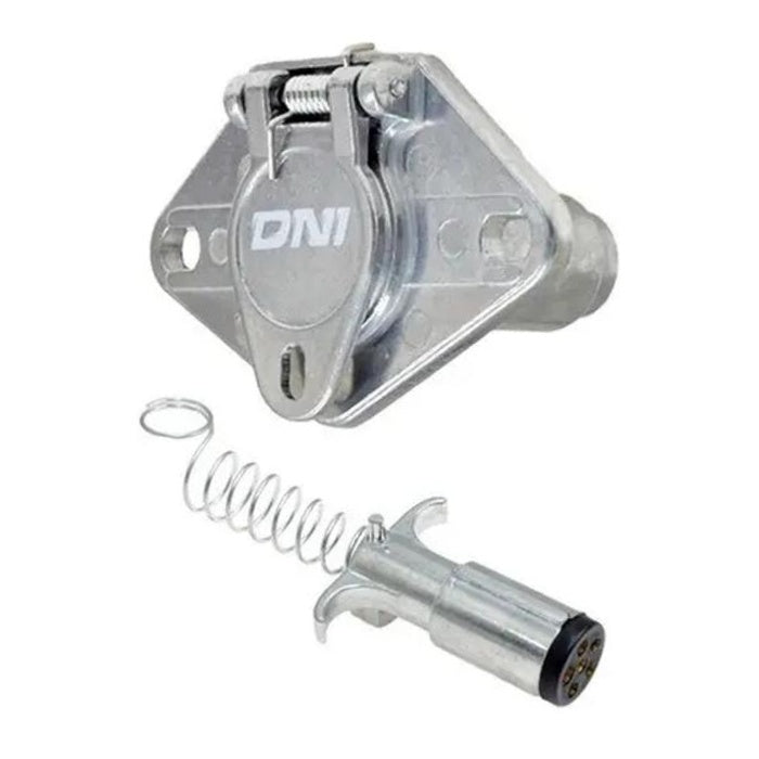 Conjunto de Tomada Fixa e Móvel 6 Polos 12 24v para Carreta e Barco - DNI - 8360 - (1)