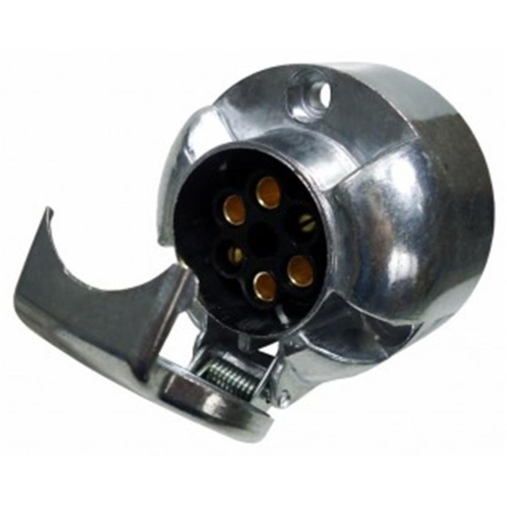 Tomada Fixa Plástico Cromado 6 Polos - DNI - 8371 - (1)