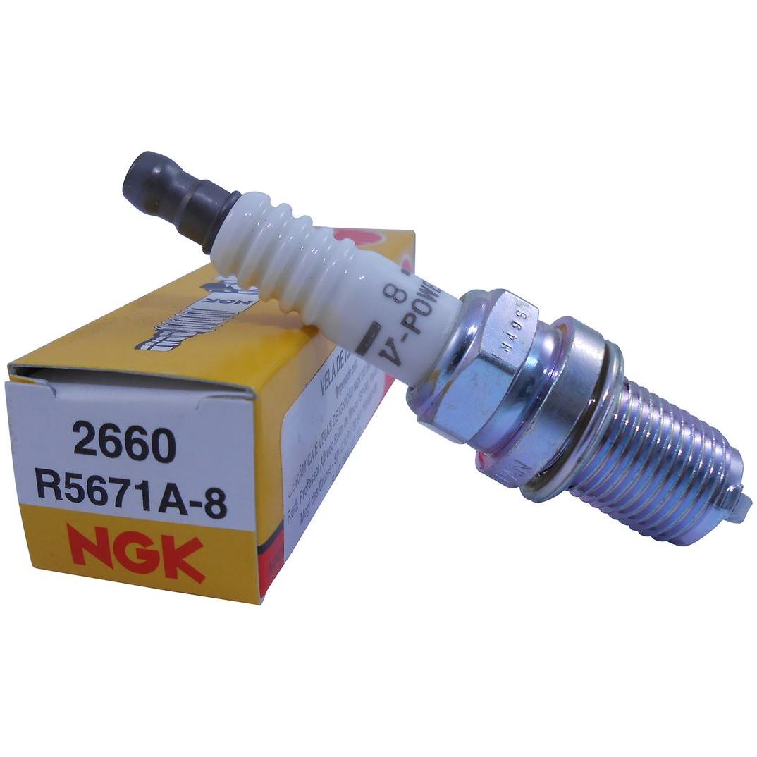 Vela de Ignição V-Power Racing - NGK - R5671A-8 - (1)