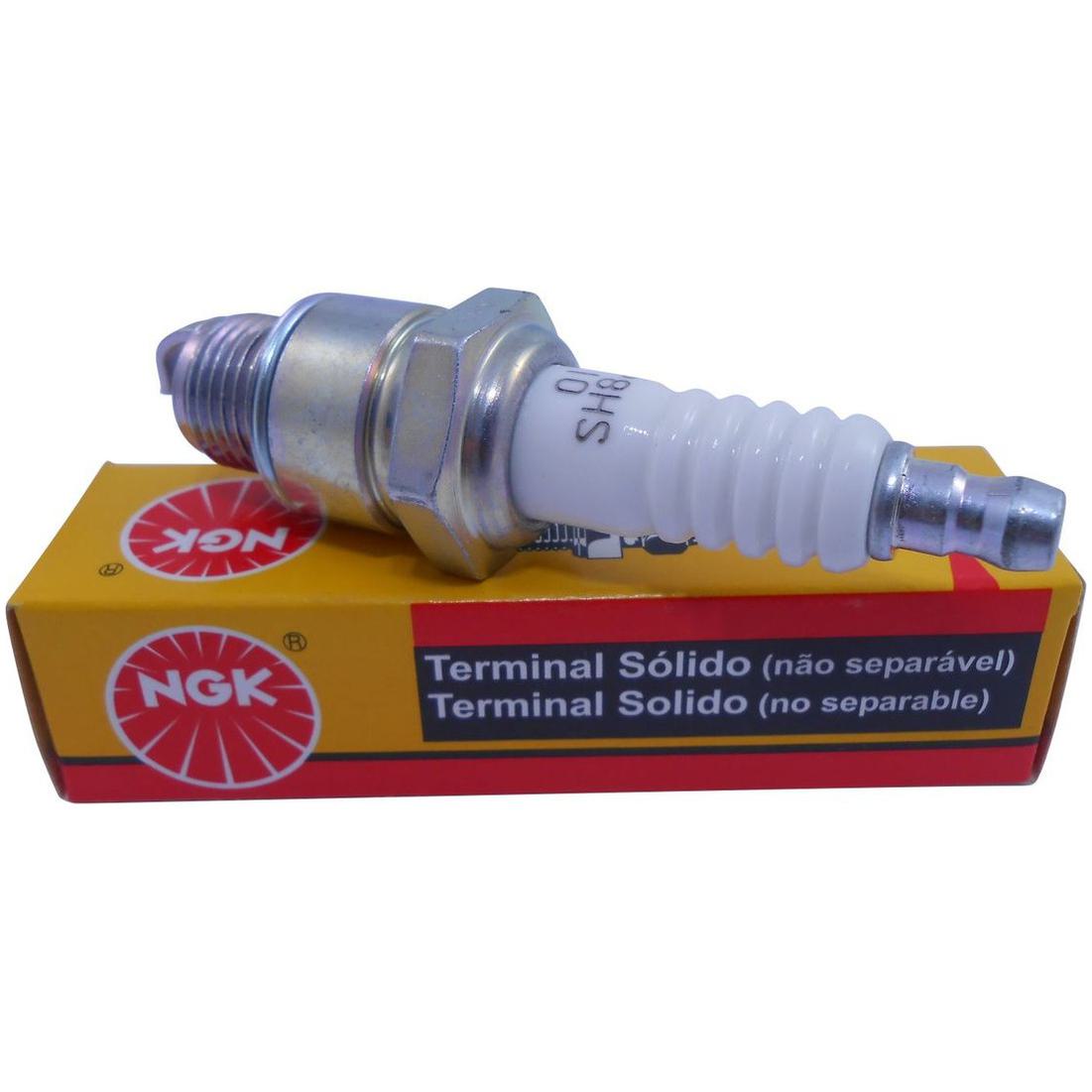 Vela de Ignição Terminal Sólido - Náutica Mariner Mercury - NGK - BP8HS-10 - (4)