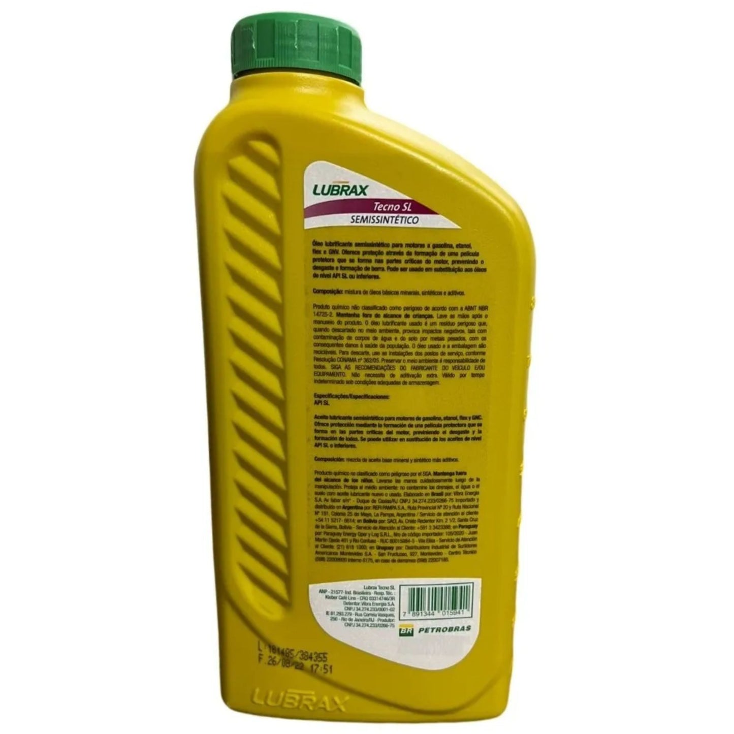Óleo de Motor Tecno 15W40 SL Semissintético - Lubrax - TECNO15W40SLSEMI - (2)