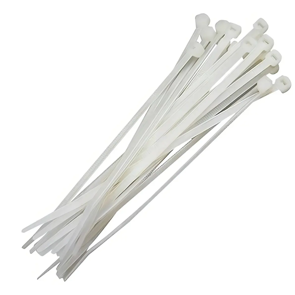 Abraçadeira de Nylon Branca 100x2,5mm Kit com 100 Peças - DNI - 5060-BR - (1)