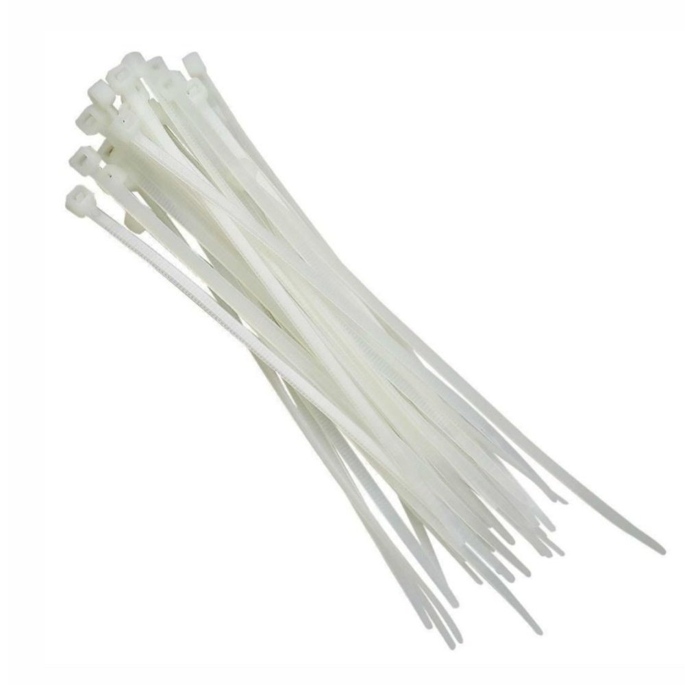 Abraçadeira de Nylon Branca 100x2,5mm Kit com 100 Peças - DNI - 5060-BR - (2)