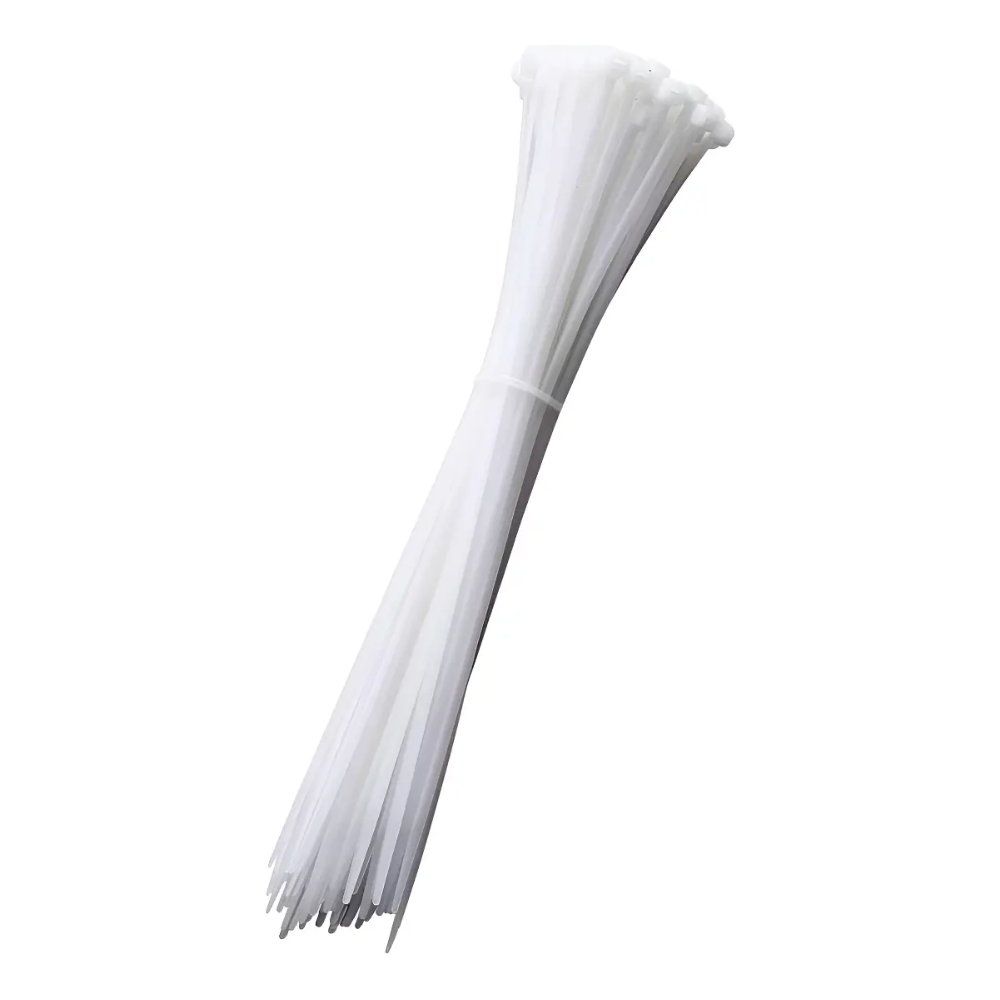 Abraçadeira de Nylon Branca 100x2,5mm Kit com 100 Peças - DNI - 5060-BR - (4)