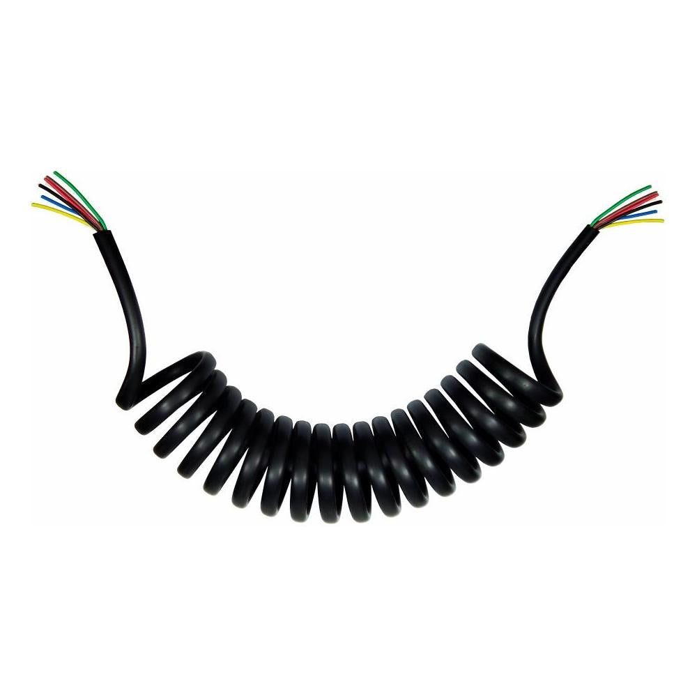 Chicote Elétrico Espiral 5,5m 7 Vias para Carretas com LED - DNI - 8305-L - (1)
