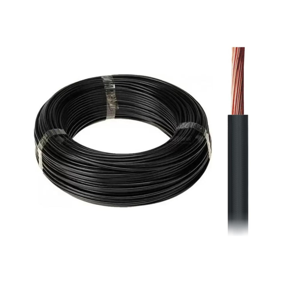 Cabo Flexível 4,00mm² Preto Rolo om 100m - DNI - 4.00-PT - (1)