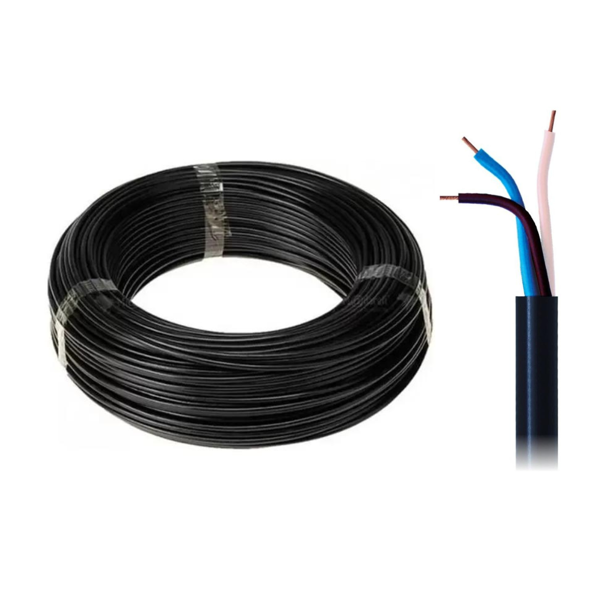 Cabo PP 300/500V 3x1mm Rolo com 25 Metros - DNI - PP 310 - (1)