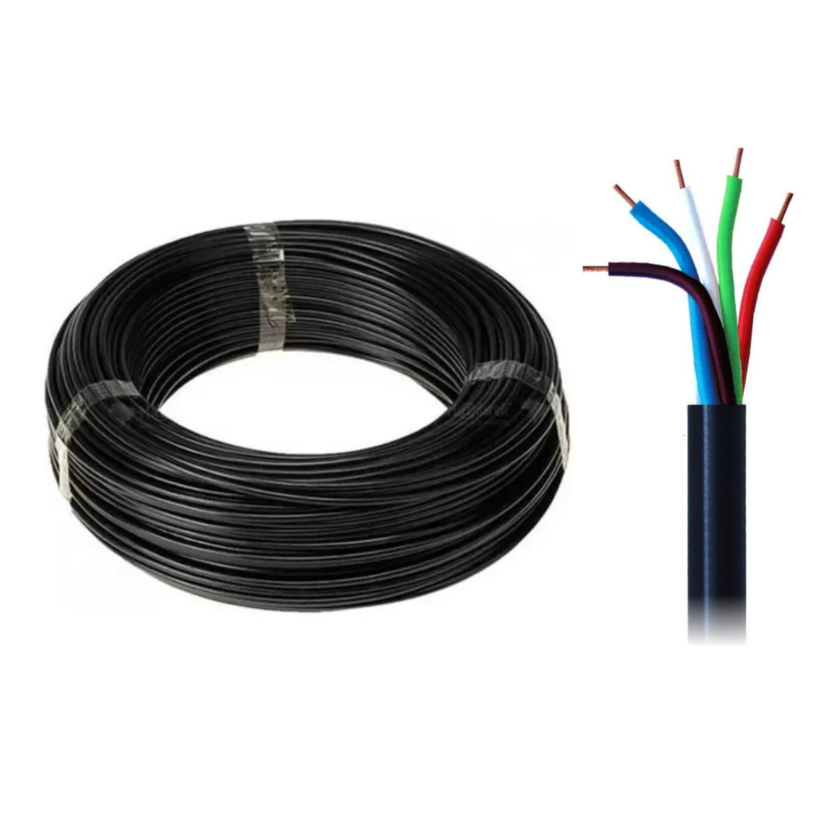Cabo PP 300/500V 5x1mm Rolo com 25m - DNI - PP 510 - (1)