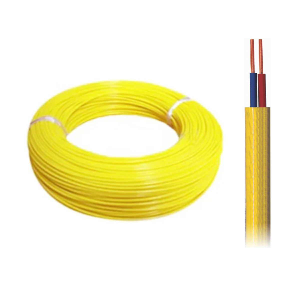 Cabo Tipo PP 2x0.50 Amarelo 5m - DNI - PP205AME5 - (1)