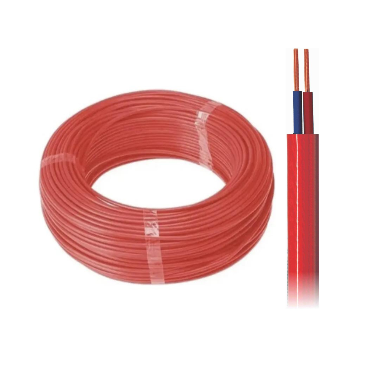 Cabo Tipo PP 2x0.50 Vermelho Bobinas com 300m - DNI - PP205VM B - (1)