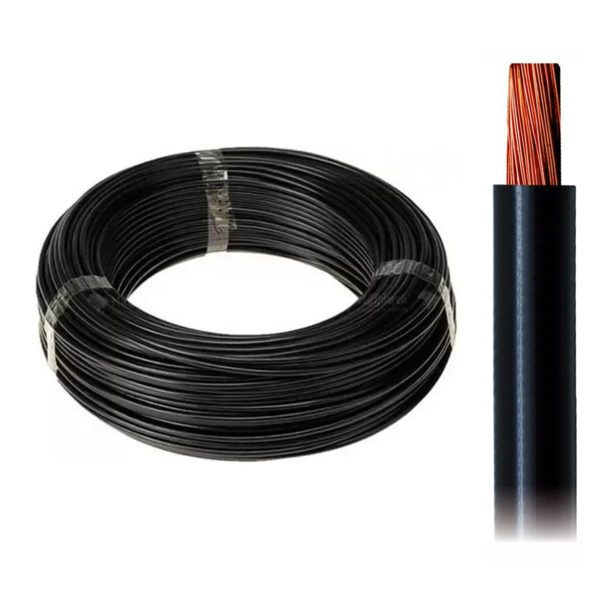 Cabo Unifilar Flexível Verde Rolo com 100m - DNI - HFX 050-VD - (1)