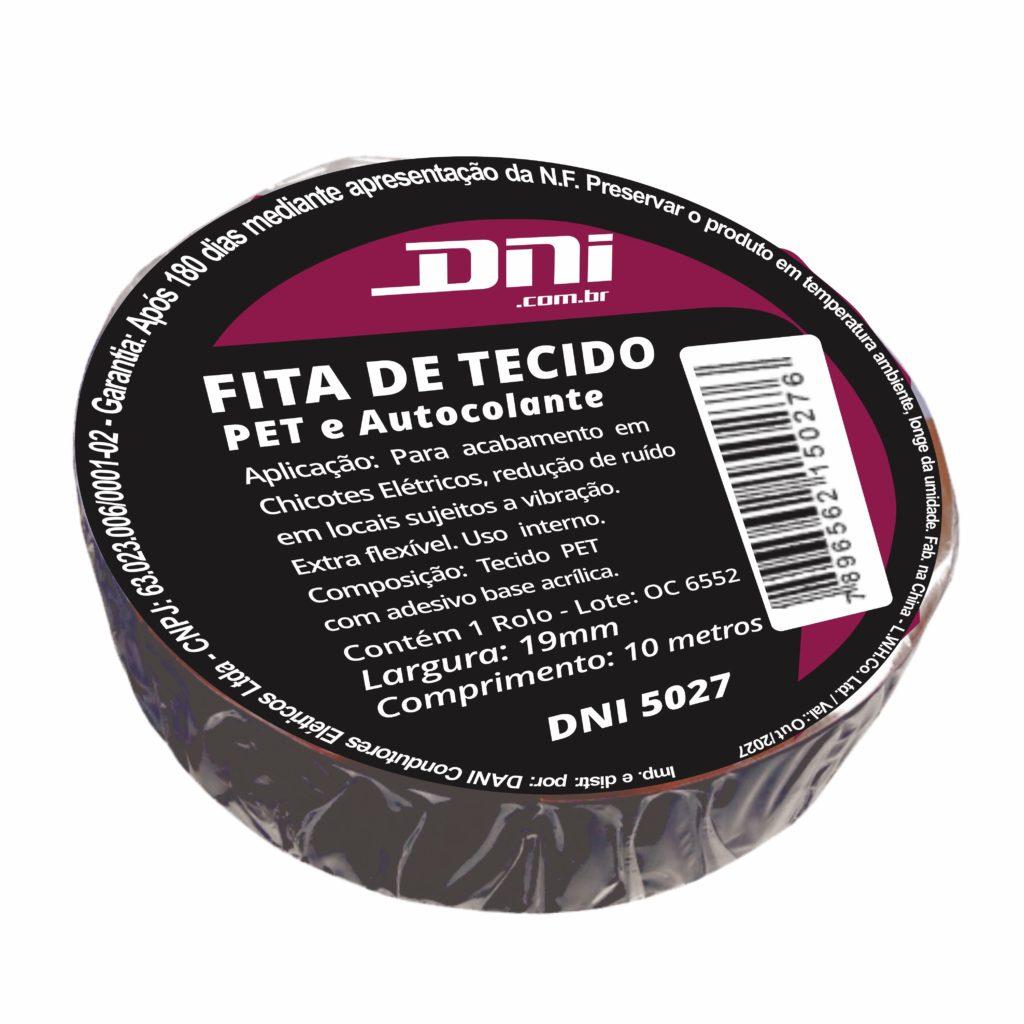 Fita em Tecido PET Autocolante Anti Ruído Extra Flexível 10 Metros - DNI - 5027 - (1)