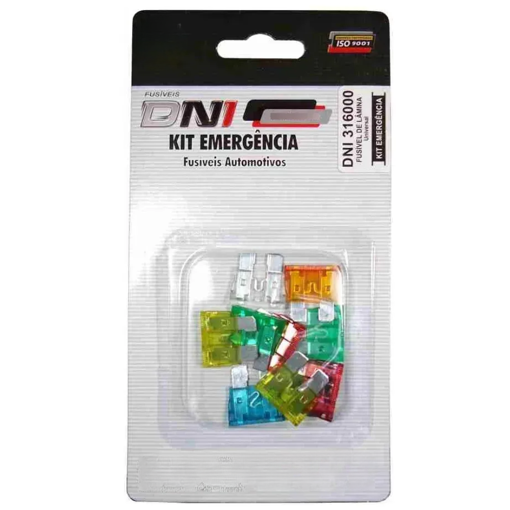Fusível Lâmina Kit de Emergência 10 Peças Blister - DNI - 316000 - (3)